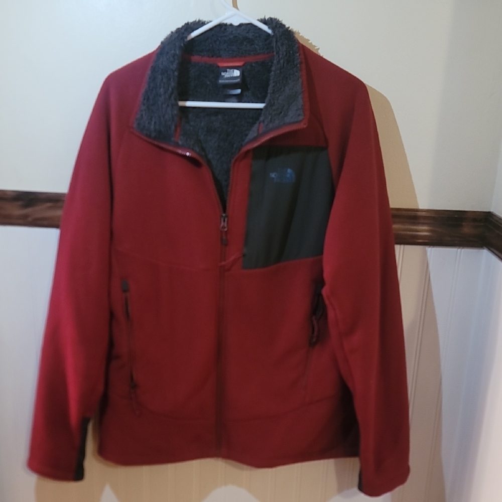 The North Face Red and Gray Performance Jacket